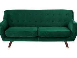 Divano 3 posti BODO Velluto Verde smeraldo