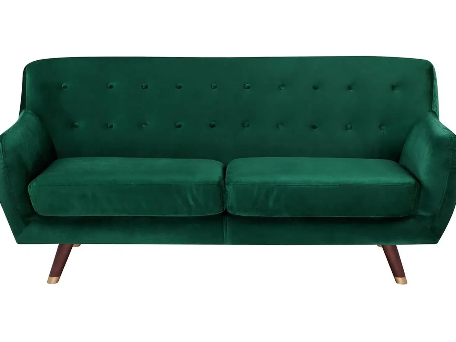 Divano 3 posti BODO Velluto Verde smeraldo