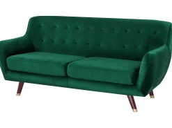 Divano 3 posti BODO Velluto Verde smeraldo
