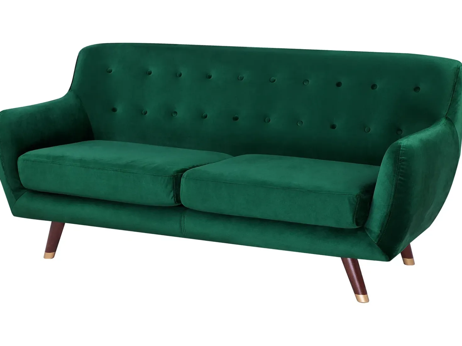Divano 3 posti BODO Velluto Verde smeraldo
