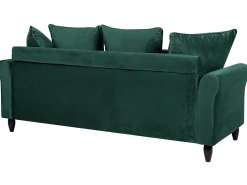 Divano 3 posti BORNHOLM Velluto Verde scuro