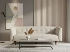Divano 3 posti BYSKE Tessuto Beige chiaro