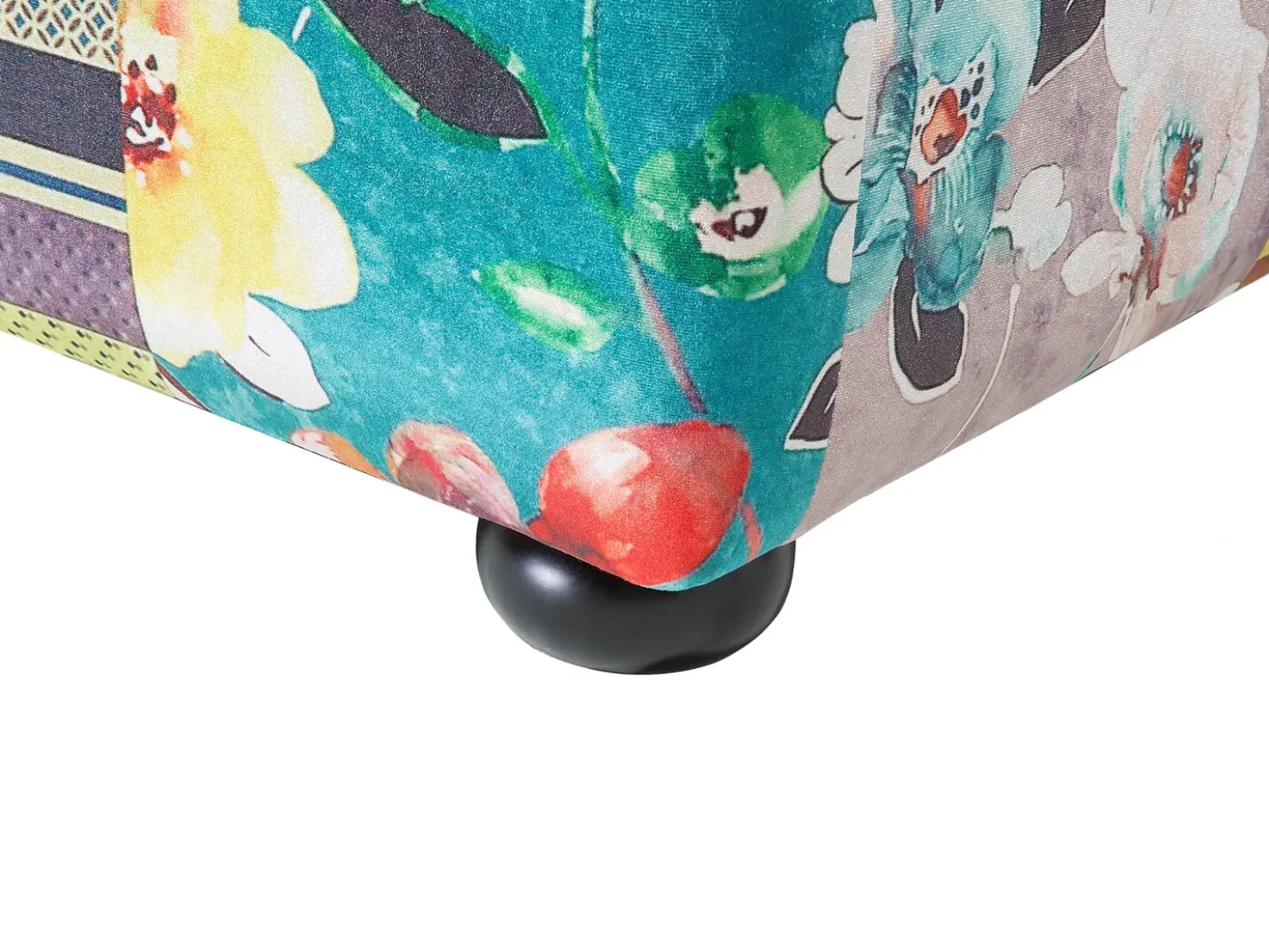 Divano 3 posti CHESTERFIELD Tessuto Verde chiaro