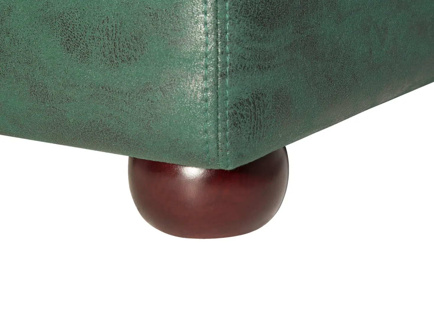Divano 3 posti CHESTERFIELD Pelle sintetica Verde