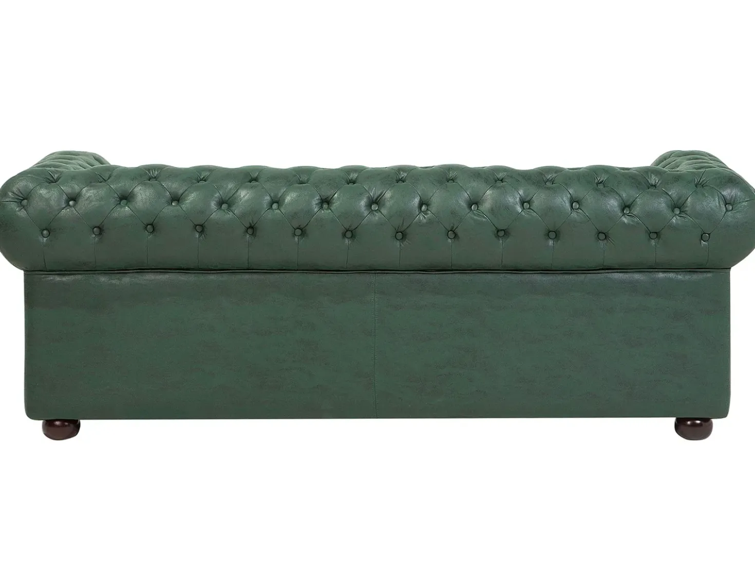 Divano 3 posti CHESTERFIELD Pelle sintetica Verde