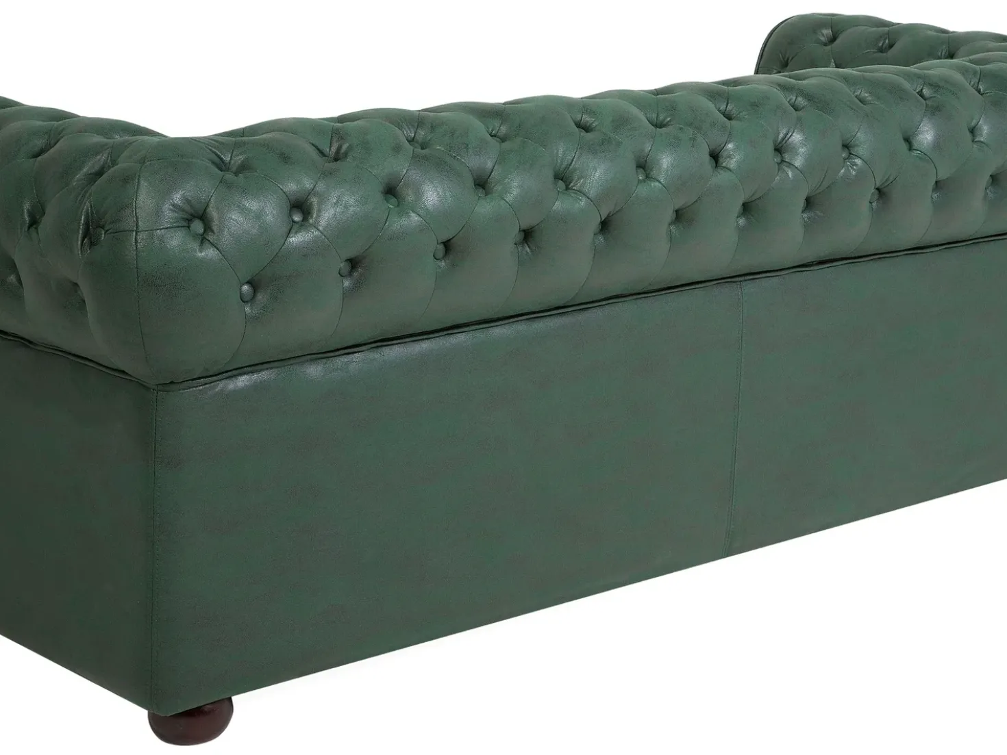 Divano 3 posti CHESTERFIELD Pelle sintetica Verde