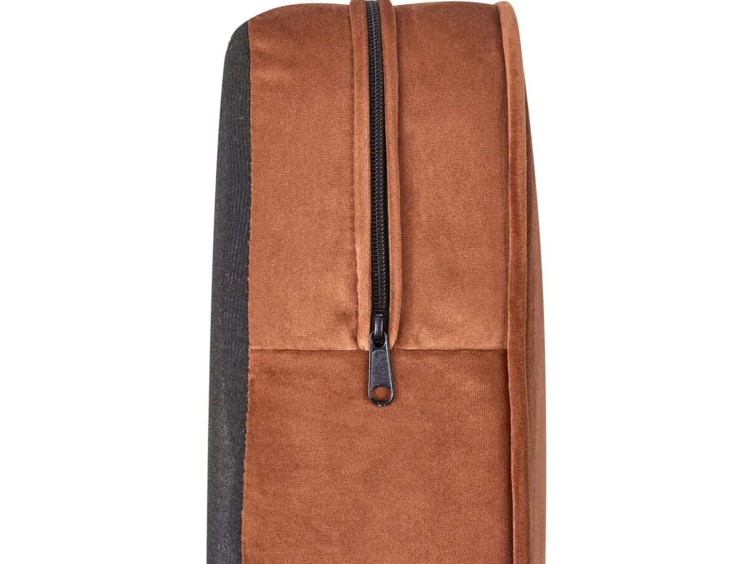 Divano 3 posti CHESTERFIELD Velluto Marrone dorato