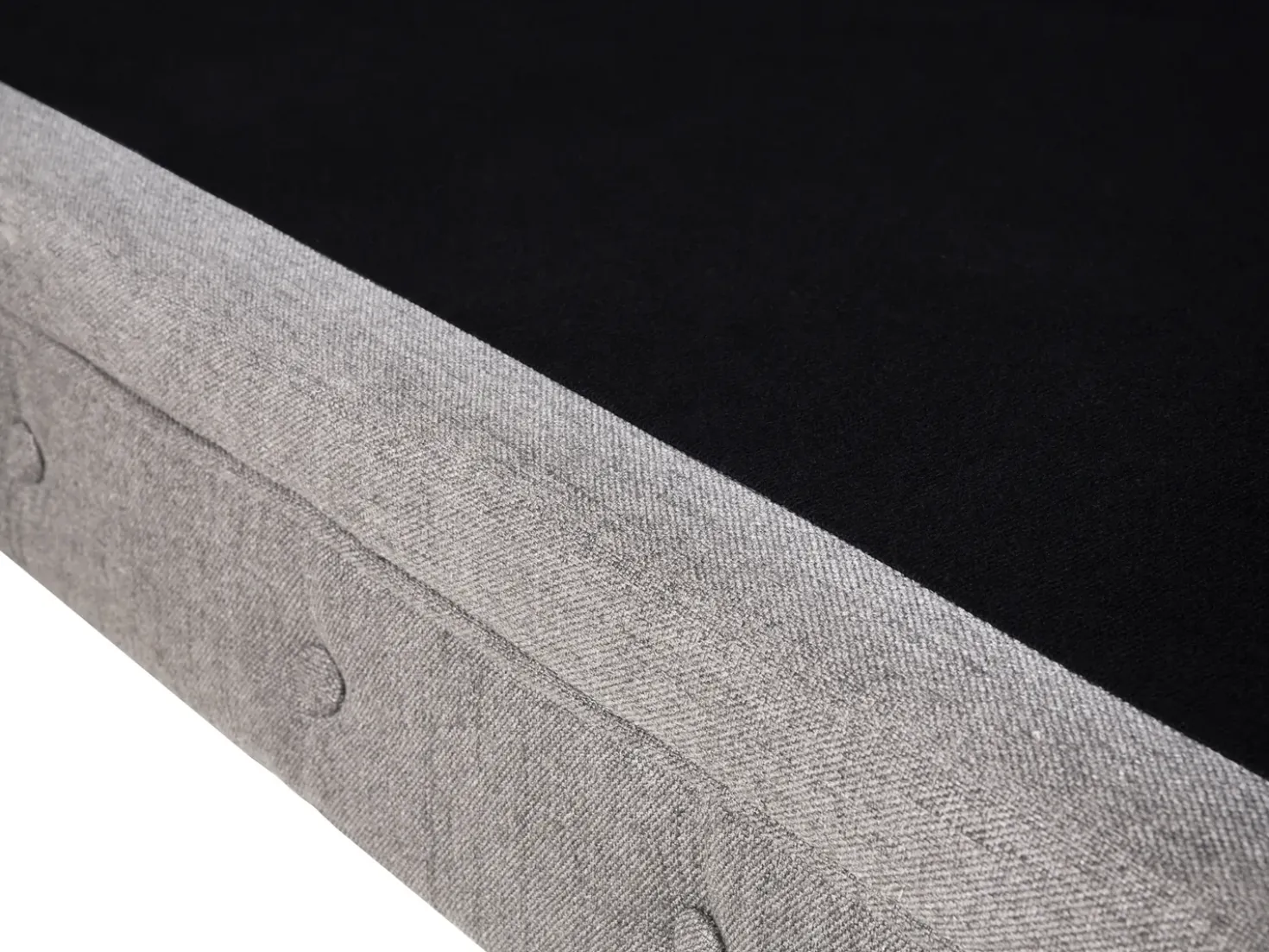 Divano 3 posti CHESTERFIELD Tessuto Grigio chiaro