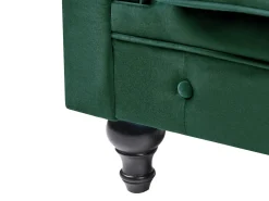 Divano 3 posti CHESTERFIELD Velluto Verde smeraldo