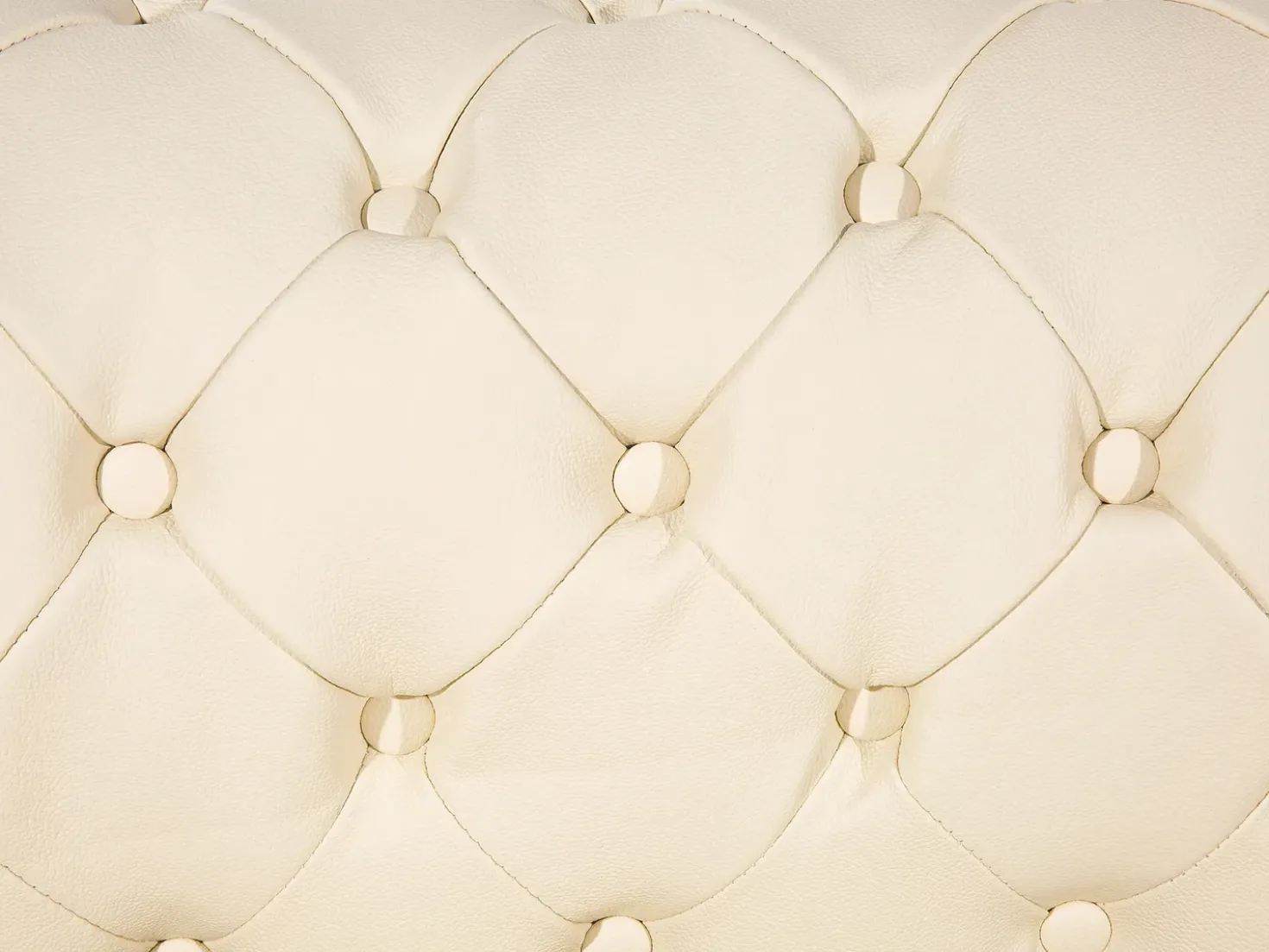 Divano 3 posti CHESTERFIELD Pelle naturale Beige chiaro