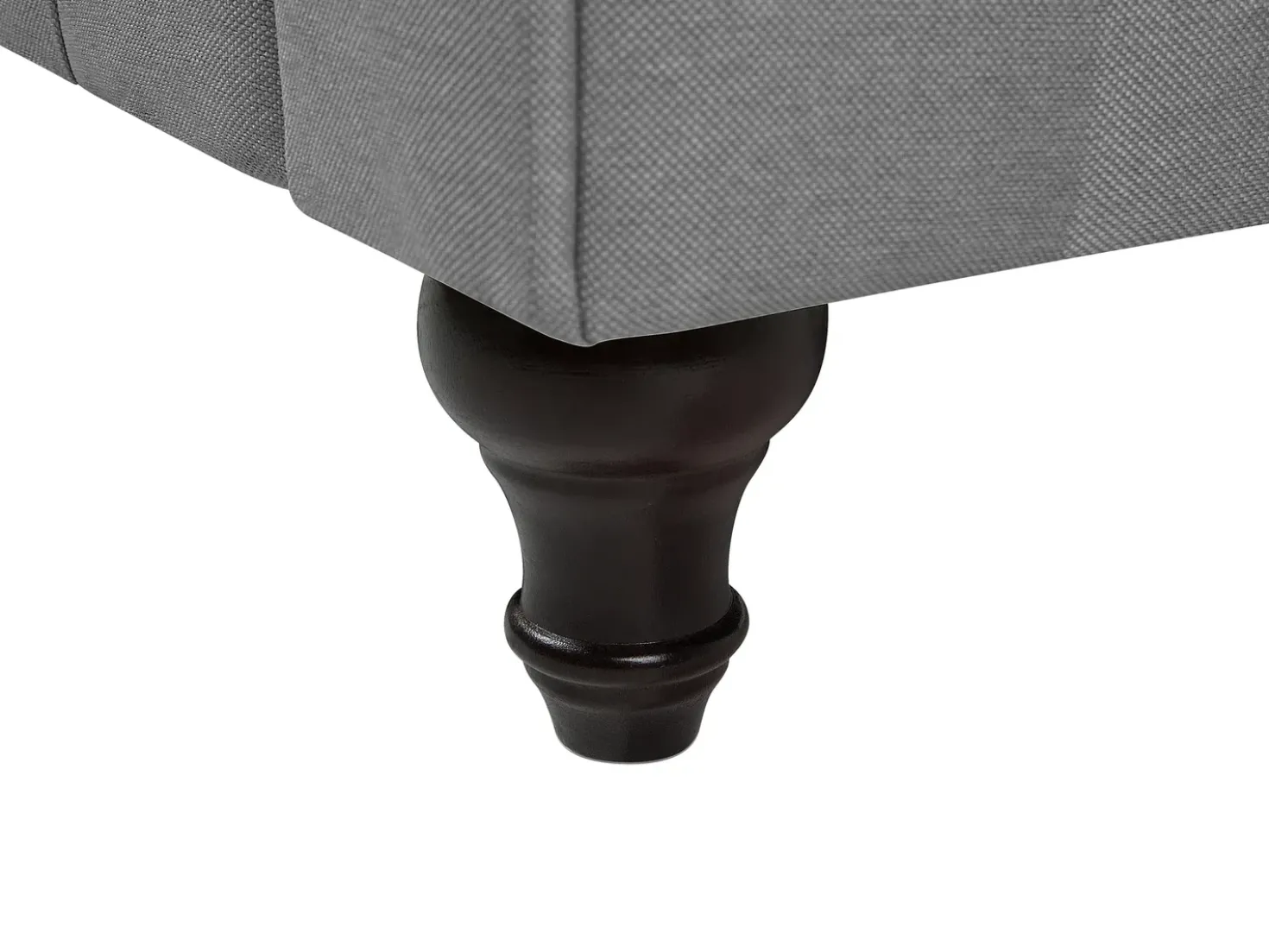 Divano 3 posti CHESTERFIELD Tessuto Grigio chiaro