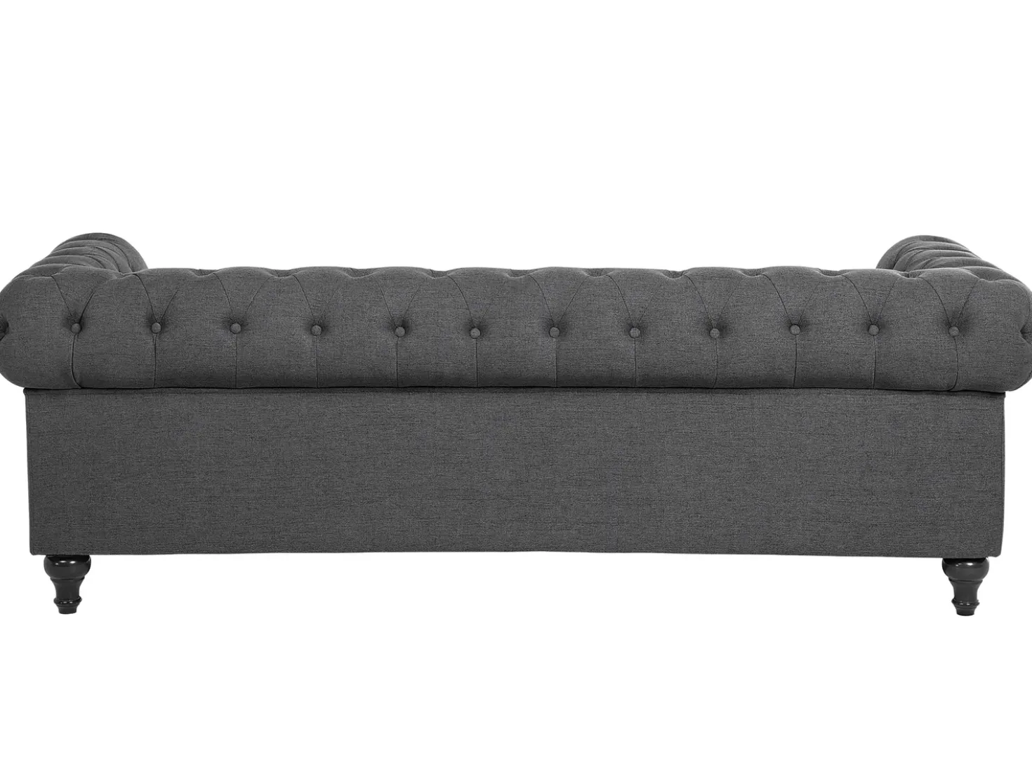 Divano 3 posti CHESTERFIELD Tessuto Grigio