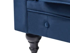 Divano 3 posti CHESTERFIELD Velluto Blu marino