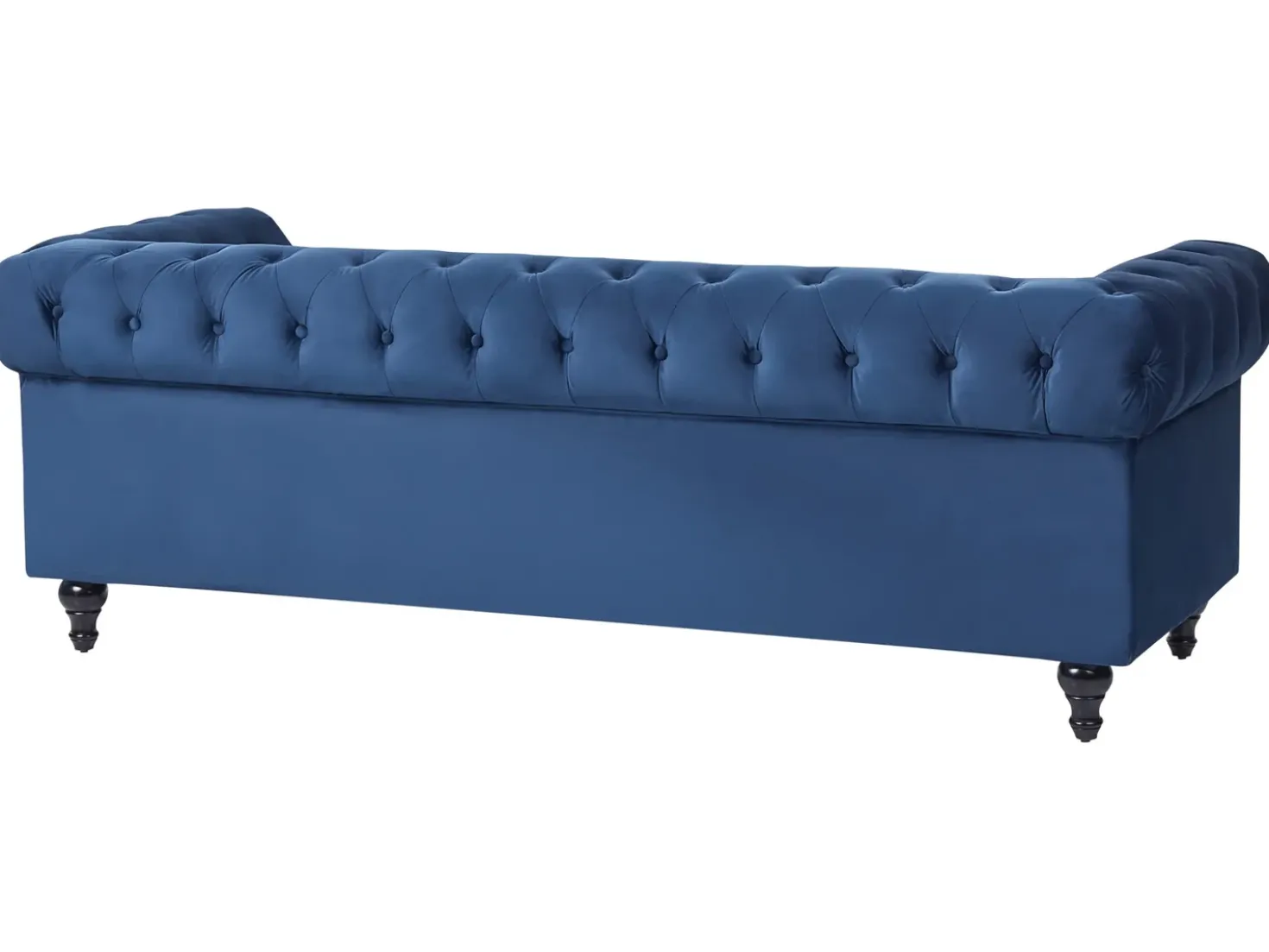 Divano 3 posti CHESTERFIELD Velluto Blu marino