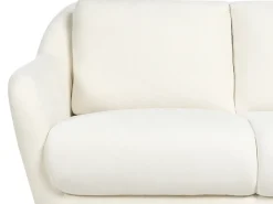 Divano 2 posti EIBY Ciniglia Bianco
