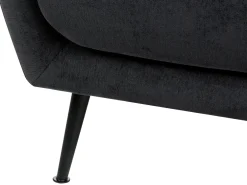 Divano 2 posti EIBY Ciniglia Nero