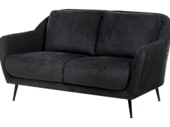 Divano 2 posti EIBY Ciniglia Nero