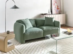 Divano 3 posti EKENES Tessuto Verde chiaro