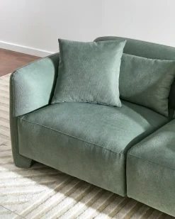 Divano 3 posti EKENES Tessuto Verde chiaro