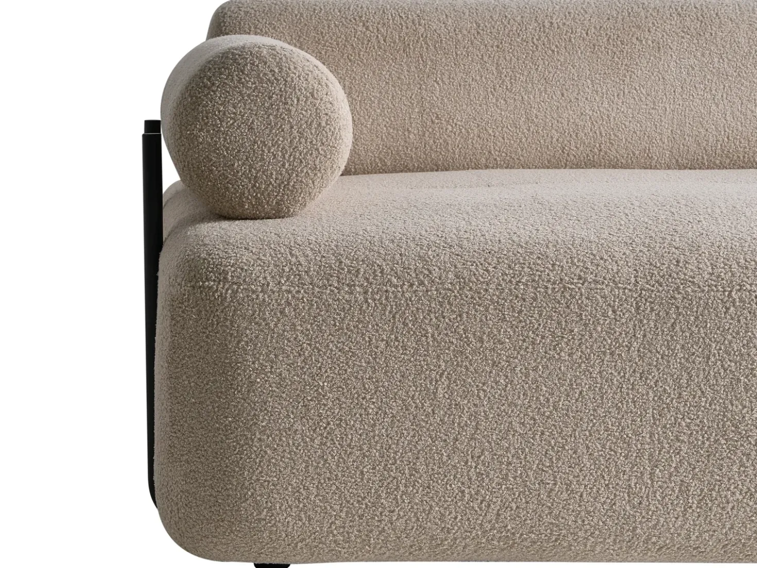 Divano 2 posti ELVA Bouclé Beige