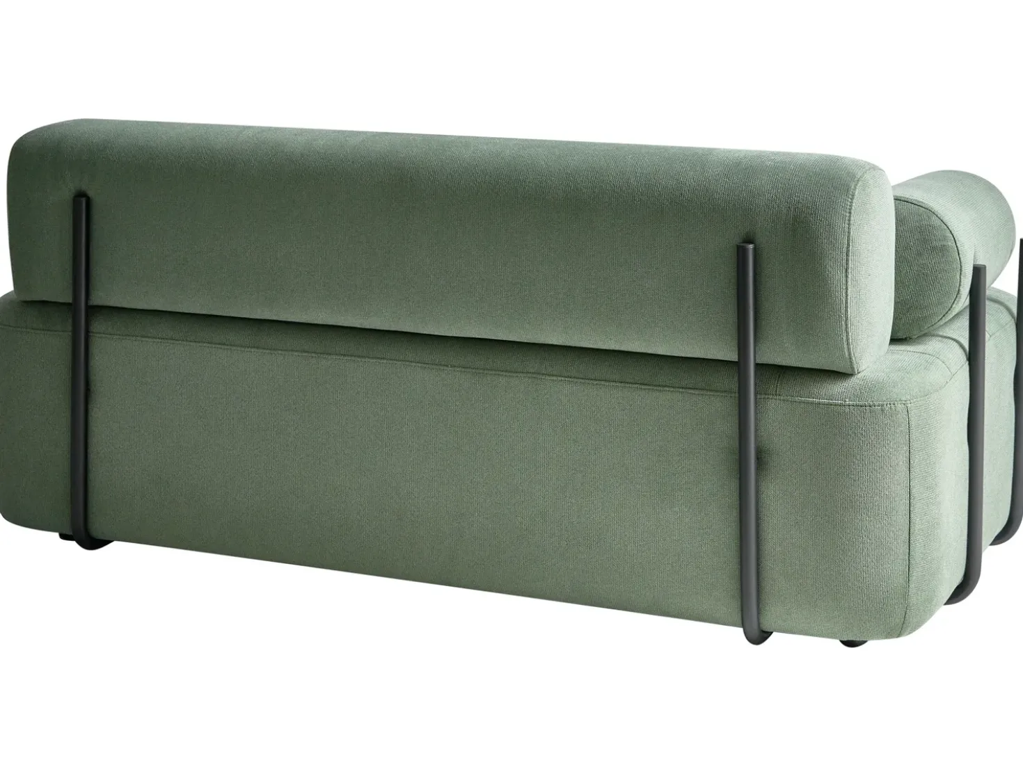 Divano 2 posti ELVA Tessuto Verde chiaro