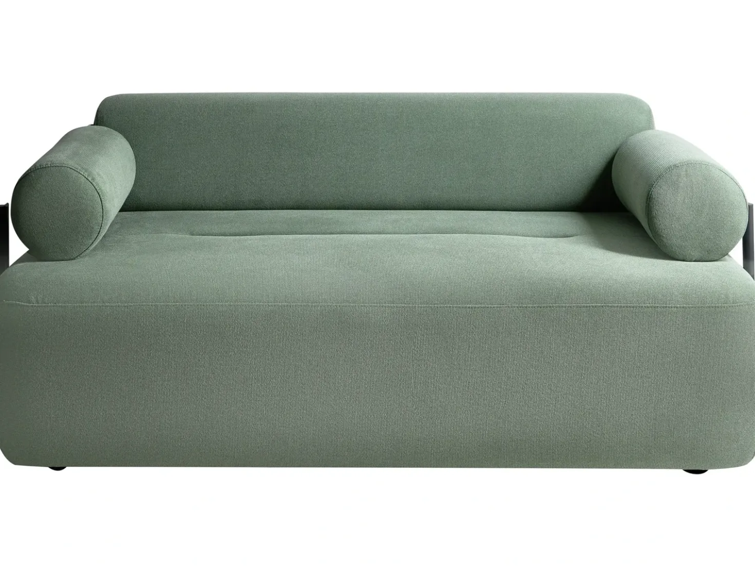 Divano 2 posti ELVA Tessuto Verde chiaro