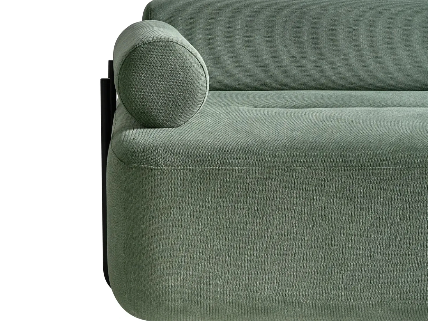 Divano 2 posti ELVA Tessuto Verde chiaro