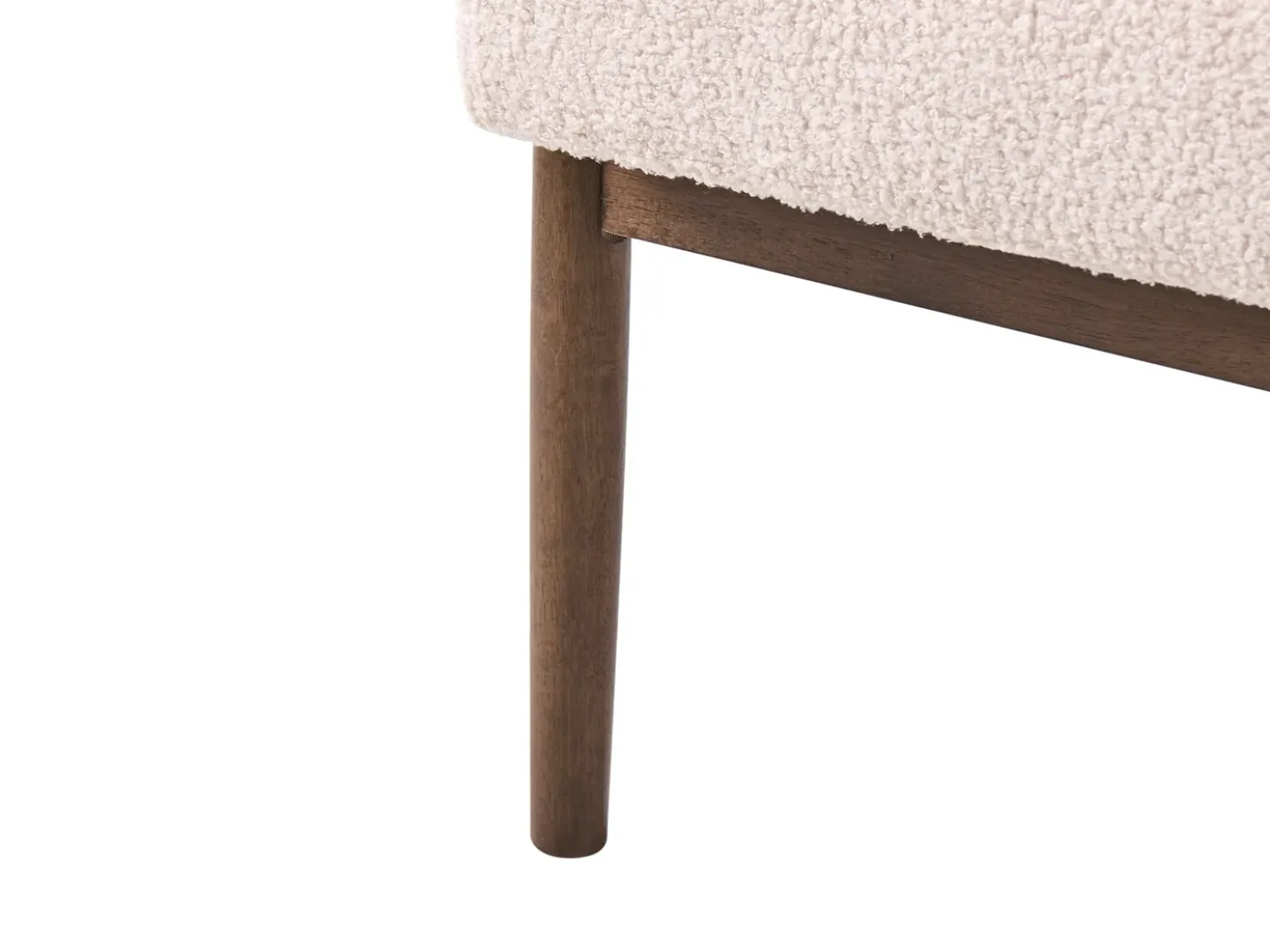 Divano 2 posti ESRUM Bouclé Marrone scuro/Beige