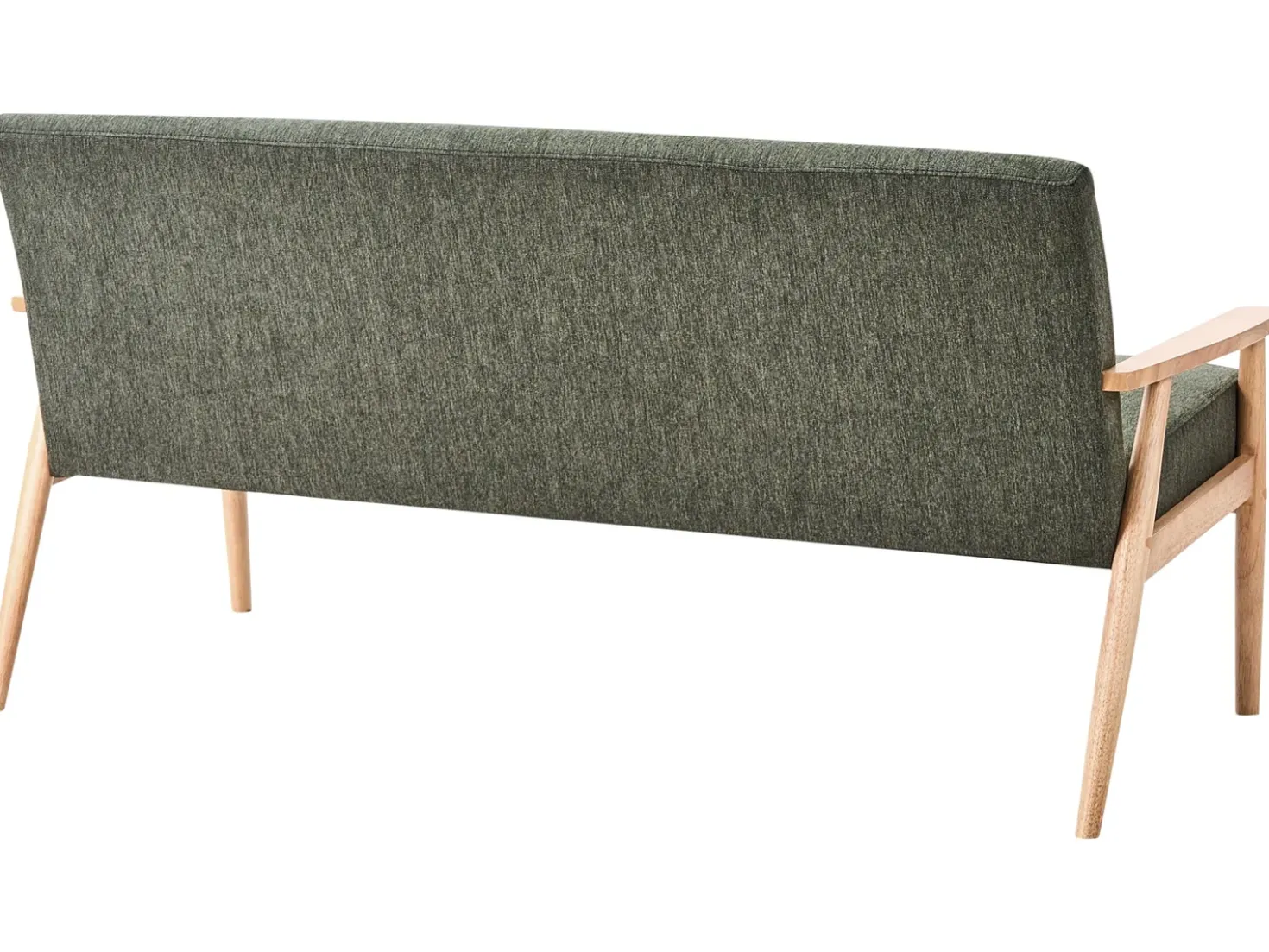 Divano 3 posti ESRUM Tessuto Marrone chiaro/Verde