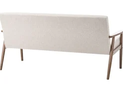 Divano 3 posti ESRUM Tessuto Marrone scuro/Beige