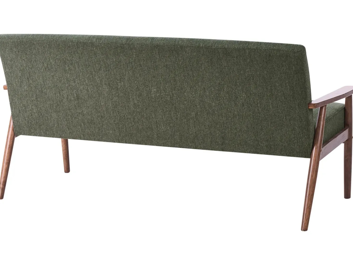 Divano 3 posti ESRUM Tessuto Marrone scuro/Verde
