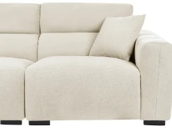 Divano 3 posti FAUSKAN Tessuto Beige chiaro