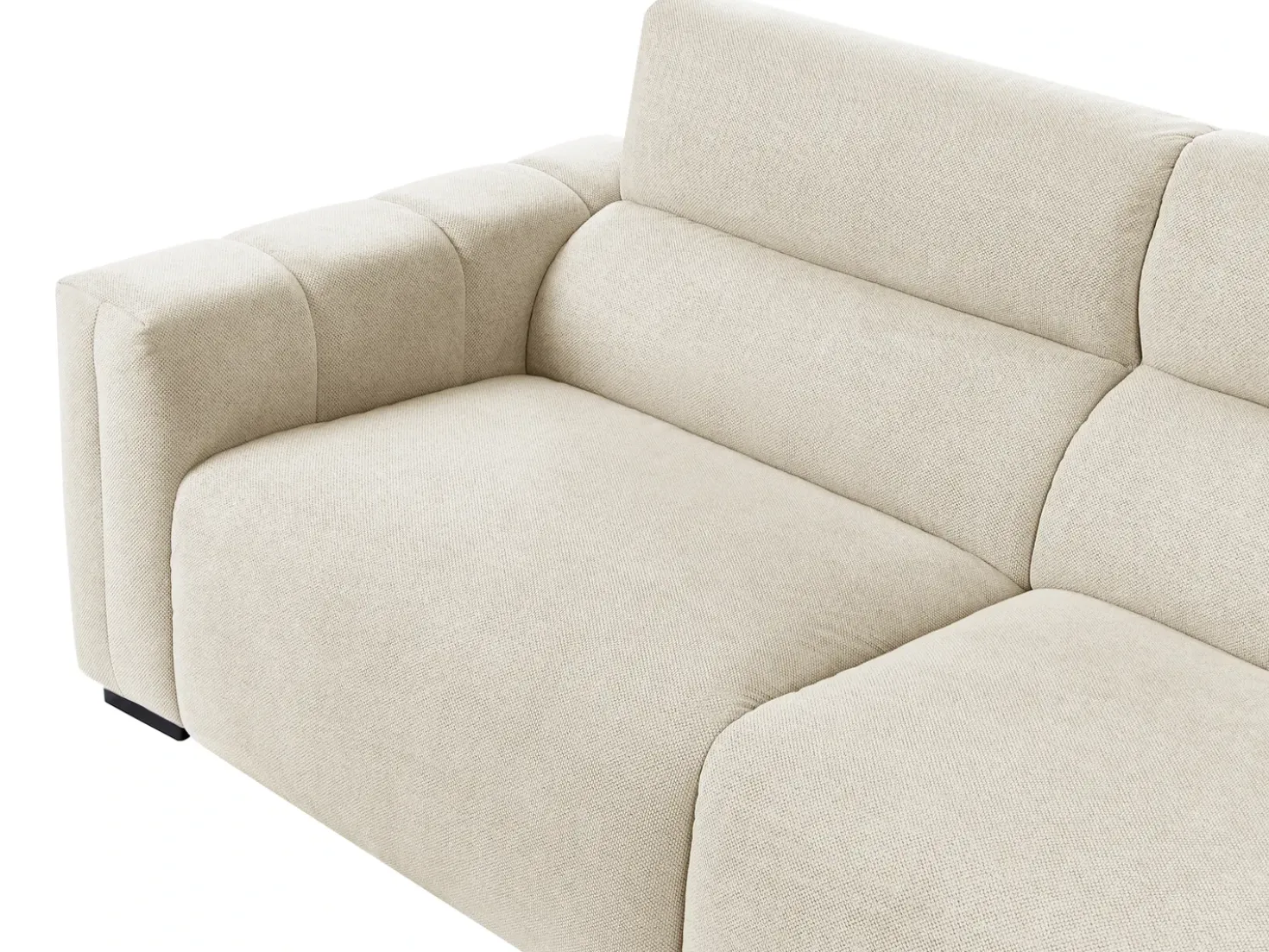 Divano 3 posti FAUSKAN Tessuto Beige chiaro