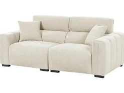 Divano 3 posti FAUSKAN Tessuto Beige chiaro