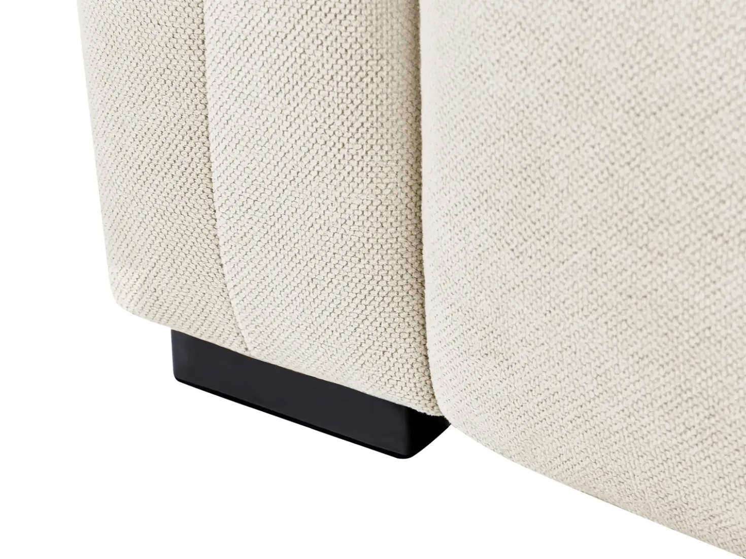 Divano 3 posti FAUSKAN Tessuto Beige chiaro