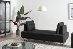 Divano 3 posti FAXEN Tessuto Nero