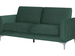 Divano 3 posti FENES Velluto Verde scuro