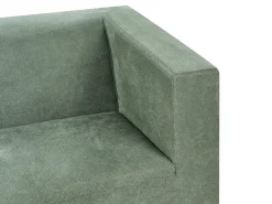 Divano 3 posti FLORO Ciniglia Verde chiaro