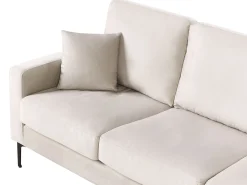 Divano 3 posti GAVLE Tessuto Beige chiaro