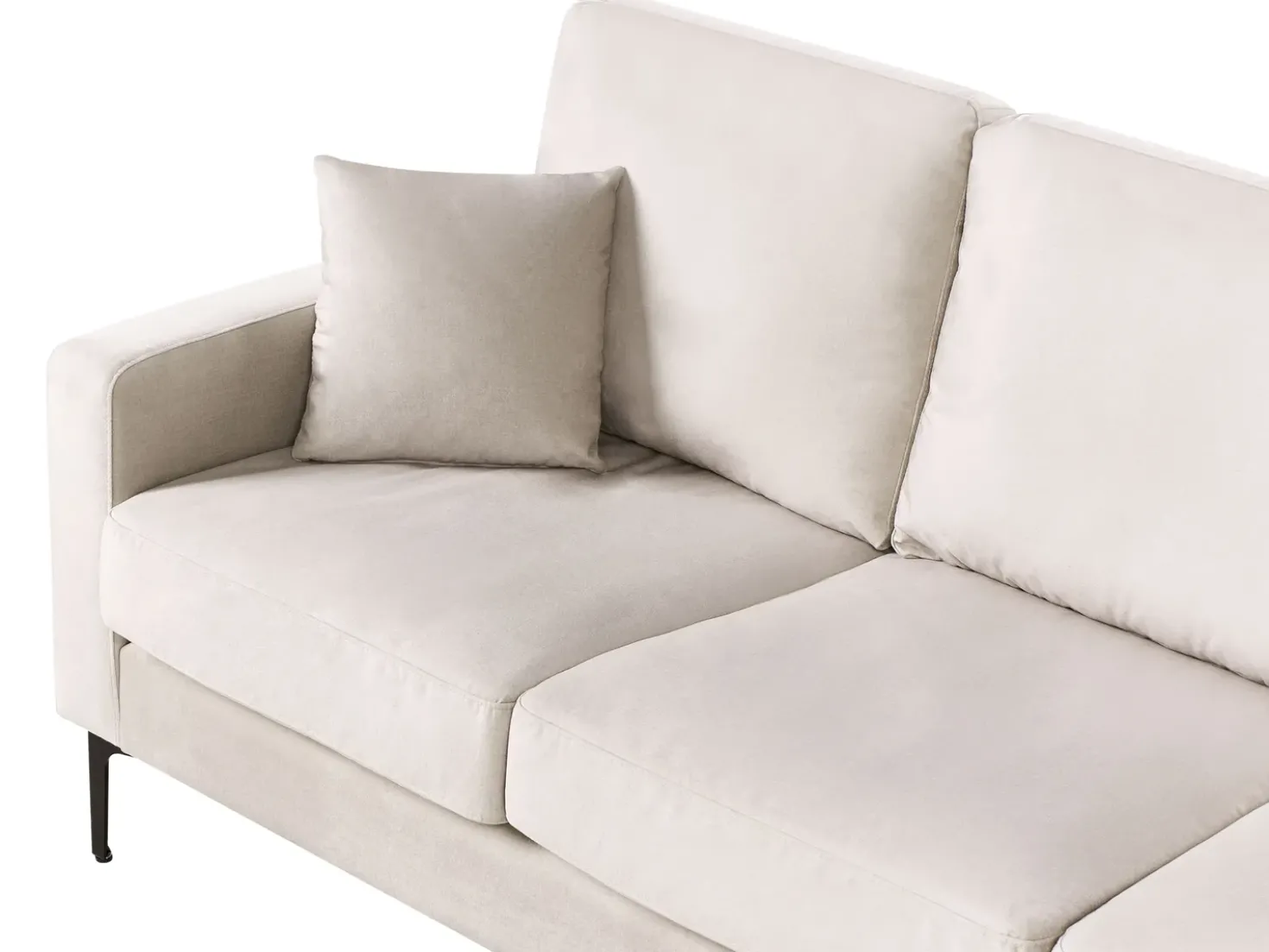 Divano 3 posti GAVLE Tessuto Beige chiaro