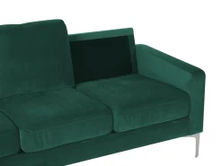 Divano 3 posti GAVLE Velluto Verde smeraldo