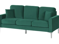 Divano 3 posti GAVLE Velluto Verde smeraldo