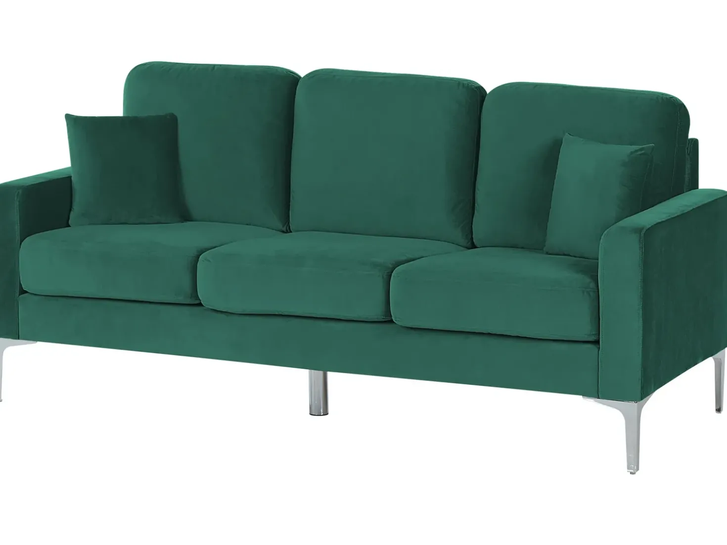 Divano 3 posti GAVLE Velluto Verde smeraldo