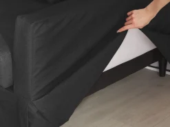 Divano 3 posti GILJA Tessuto Nero