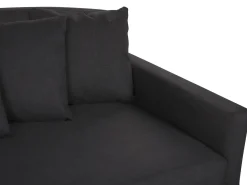 Divano 3 posti GILJA Tessuto Nero