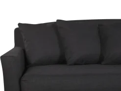 Divano 3 posti GILJA Tessuto Nero