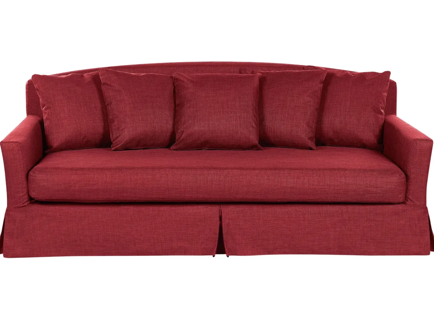 Divano 3 posti GILJA Tessuto Rosso