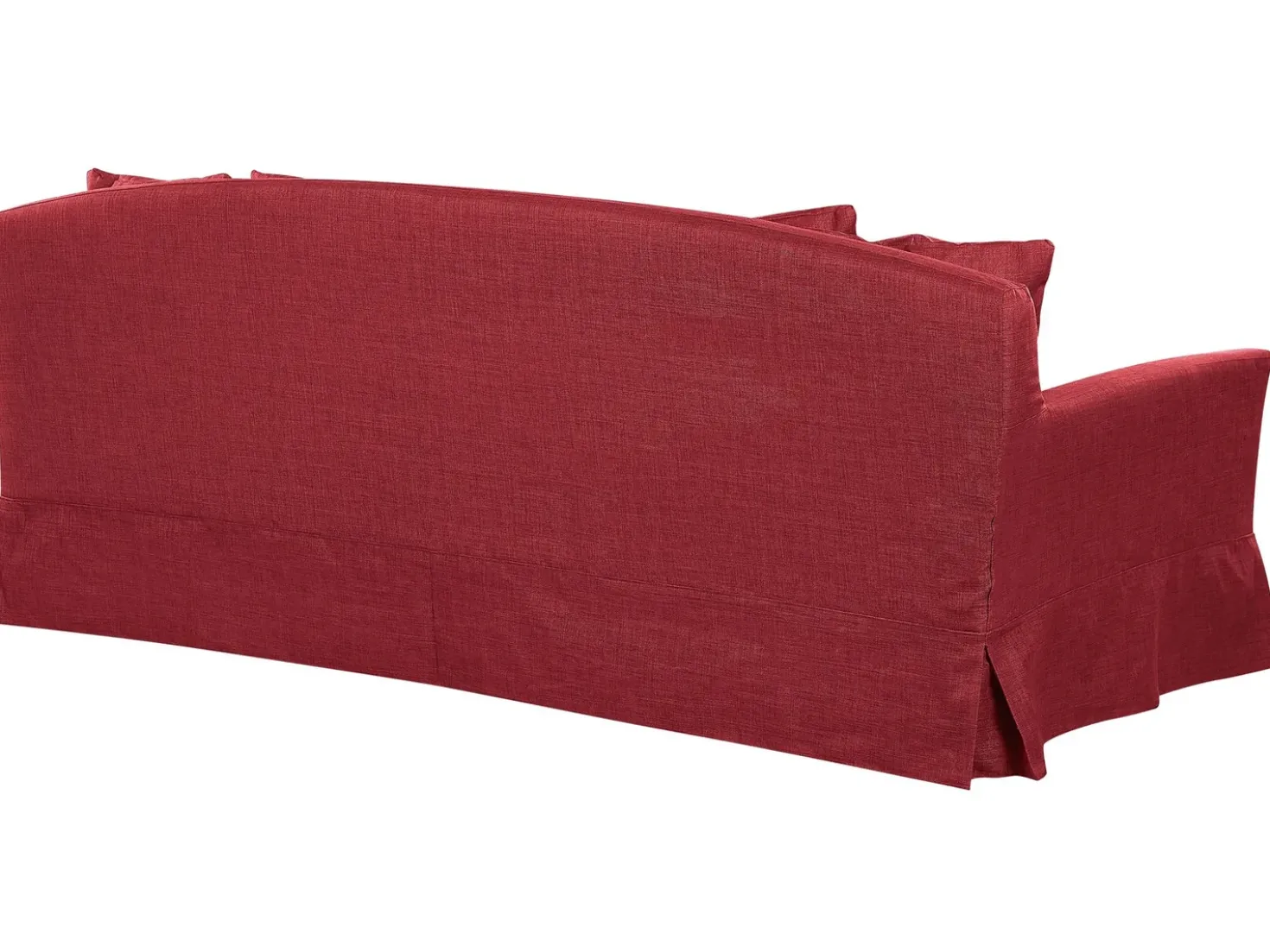 Divano 3 posti GILJA Tessuto Rosso
