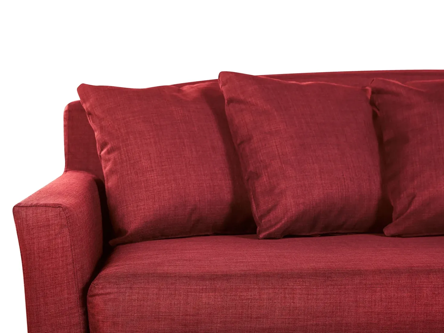 Divano 3 posti GILJA Tessuto Rosso