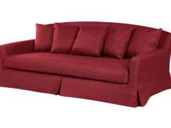 Divano 3 posti GILJA Tessuto Rosso